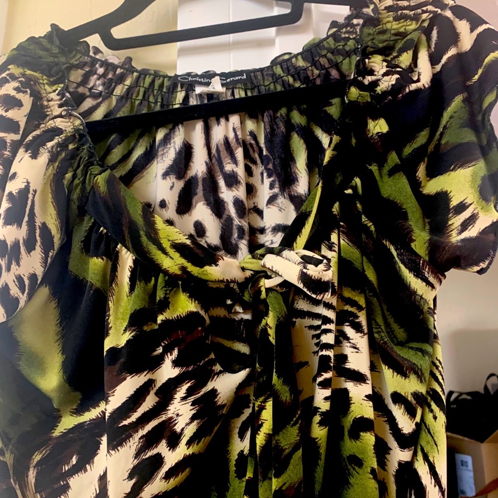 Animal print blouse